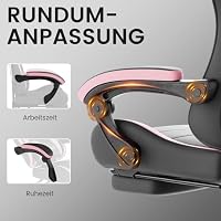 WOTSTA Gaming Stuhl Computerstuhl Ergonomischer Gaming Chair mit Fußstütze – Ansicht 5