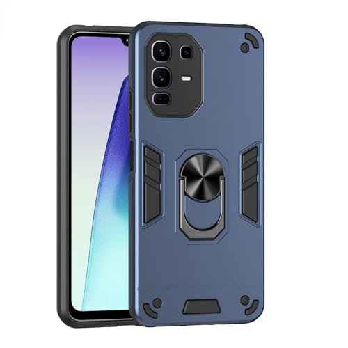 Coque Infinix Note 50 Pro+ 5G antichoc bleue avec béquille intégrée