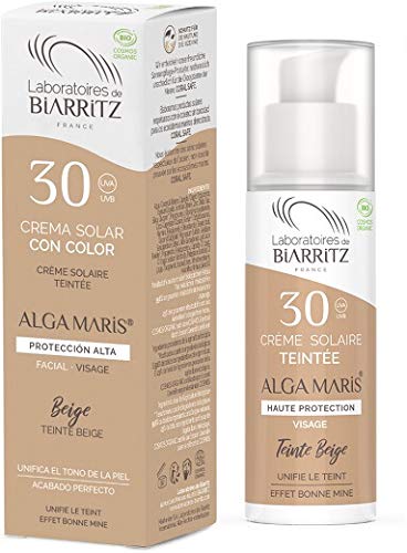 Alga Maris - Lab. Biarritz Crema Facial Color Beige Spf30 50Ml. 50 ml
