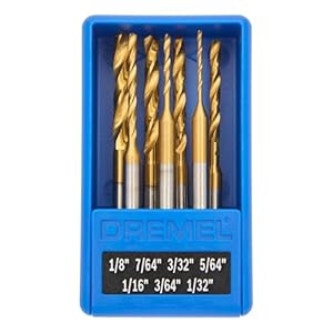 Dremel 628HP 7-teiliges Titanbeschichtetes Bohrerset