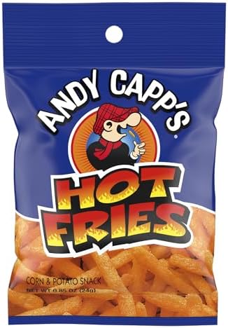 Andy Capp's Hot Fries, 0.85 oz, 72 Pack