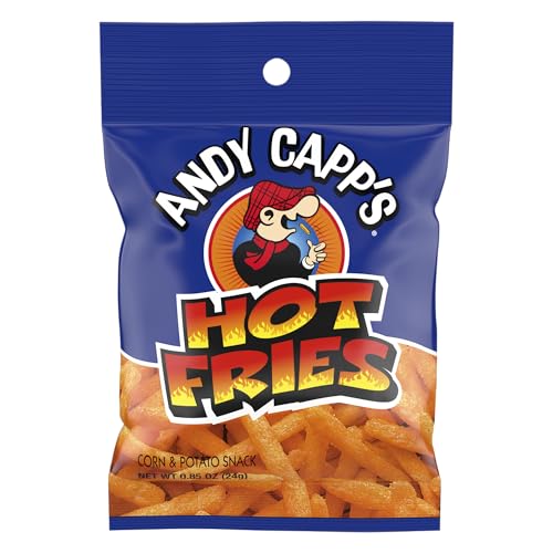 Andy Capp's Hot Fries, 0.85 oz, 72 Pack