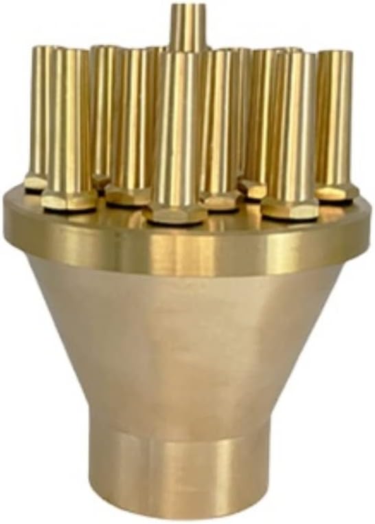 Full Brass Fountain Nozzles Full Set of Fountain Nozzle Accessories Landscape Fish Pond Pool Fountain Equipment (Double Glory 1)