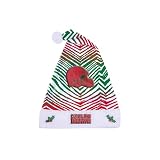 Zubaz NFL Colorful Embroidered Santa Hat for Men and Women, One Size, Cleveland Browns Holiday Red/Green, Cleveland Browns