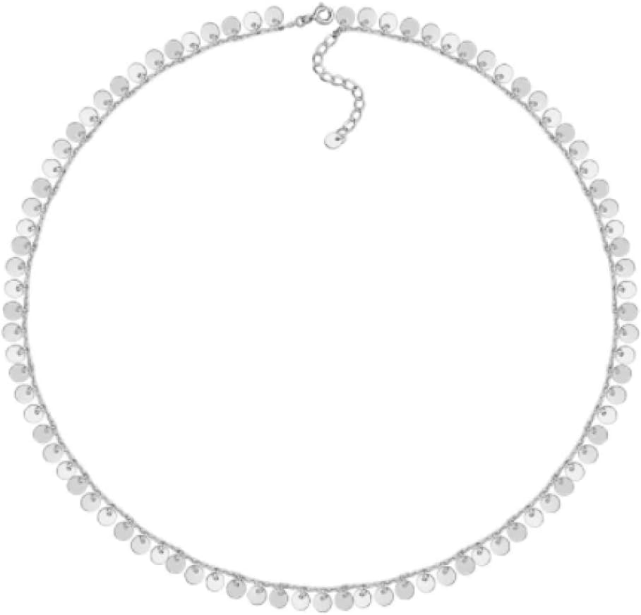 Collier en argent pour femme avec pendentif pompon rond chic