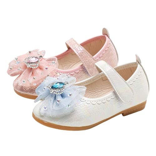IWIHMIV Girls Non Slip Dress Shoes Comfortable Mary Jane Ballet Flat Flower School Shoes for Wedding Party Toddler3