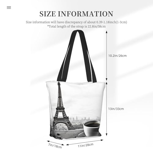 Tote Bag for Women Shoulder Tote Purse Reusable Grocery Bag Winter Landscape Aesthetic Shopping Bags2