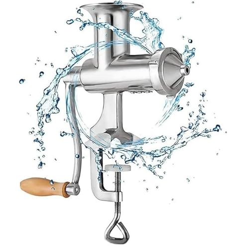 PODEC Manuelle Weizengras-Entsafter, Hand-Weizengras-Entsafter Aus Edelstahl, Multifunktionale, Tragbare Hand-Langsam-Entsafter Mit Tischklemme, Für Weiches Obst, Gemüse, Blattgrün 7 PODEC Manuelle Weizengras-Entsafter, Hand-Weizengras-Entsafter Aus Edelstahl, Multifunktionale, Tragbare Hand-Langsam-Entsafter Mit Tischklemme, Für Weiches Obst, Gemüse, Blattgrün