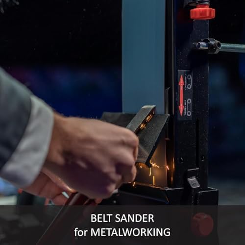 Bild 1 - Bucktool 700W Bandschleifer für Metall und Holz mit 1HP Motor, verstellbarer 100x914mm Bandschleifer und 200mm Teller