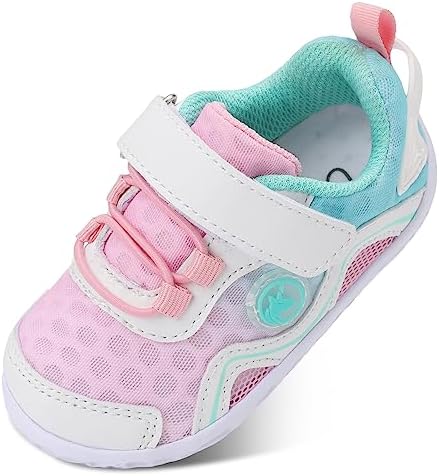 LeIsfIt Toddler Shoes Boys Girls Sneakers Kids Barefoot Walking Shoes Lightweight Mesh Tennis Shoes