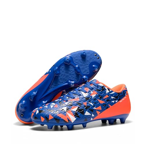 DREAM PAIRS Men's Soccer Cleats Adult Football Shoes Lace-Up Firm