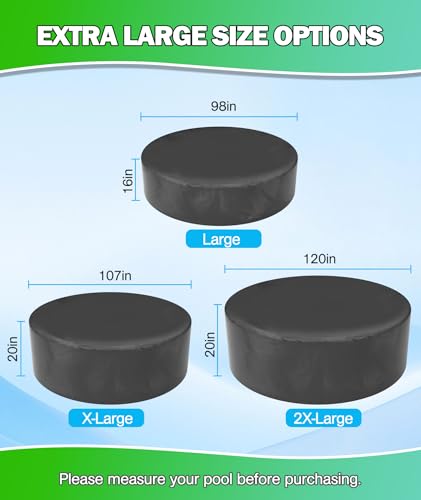 Hyperzoo Large 120 Inch Dog Pool Cover, Waterproof Round Pet Pool Cover with Drawstring, Upgraded 420D Tear-Resistant Outdoor Cover for Collapsible Dog Pools, Kiddie Pools, Wind-Resistant & Dustproof — view 2