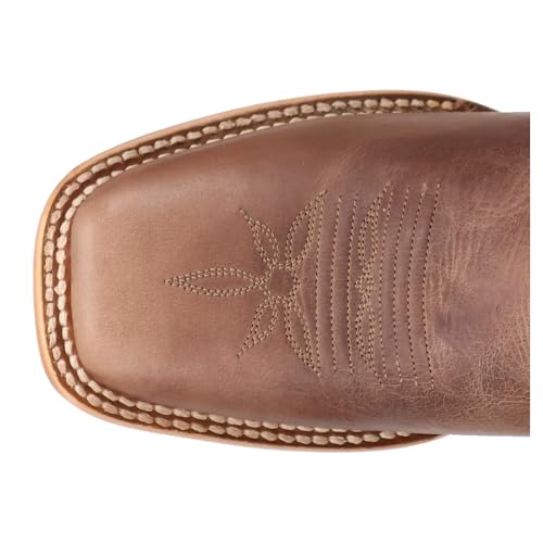 Dan Post Boots Womens Lacey Embroidered Square Toe Casual Boots Mid Calf Low Heel 1-2" - Brown4