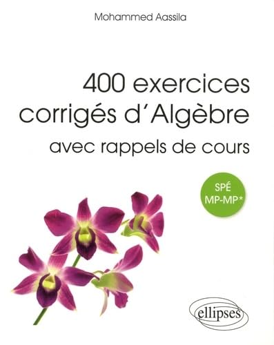 400 exercices corrigés d'algèbre avec rappels de cours pour Spé MP-MP*