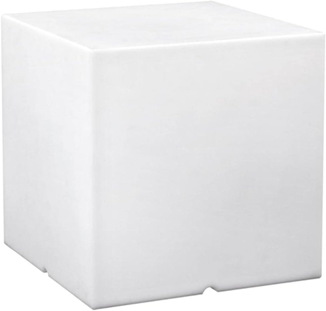 Lumisky 303114 Contemporain Cube Luminex avec Ampoule à Economie d'Energie E27 Fournie Polyéthylène Epais Blanc 40 x 40 x 40 cm