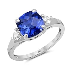 Created Blue Sapphire | White Gold