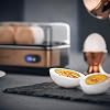 arendo-Cocedor-de-Huevos-Cuecehuevos-con-funcion-de-Mantenimiento-de-Calor-Egg-Cooker-Capacidad-1-6-Huevos-de-Acero-Inoxidable-Interruptor-de-funcion-con-piloto-400-W-Negro-Cobre