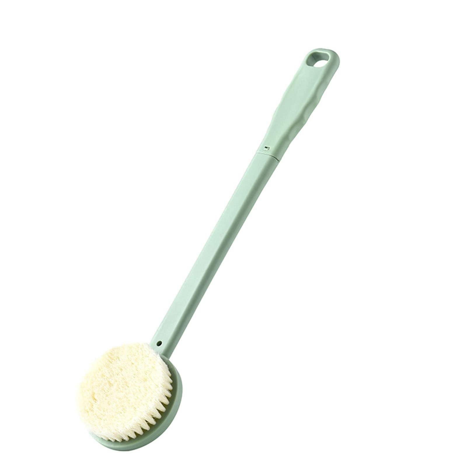 JINGYAN Esponjas para baños Long Handle Bath Brush Soft Hair Set Detachable Back Shower Scrub Household Does Not Hurt The Skin(Blue)
