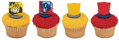 Transformers Autobot Protectors Cupcake Rings - 24 pc