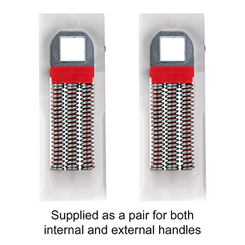 JCP Upvc Door Handle Springs, Replacement Spring Cassettes for Upvc Doors (Pair), Red - Image 3