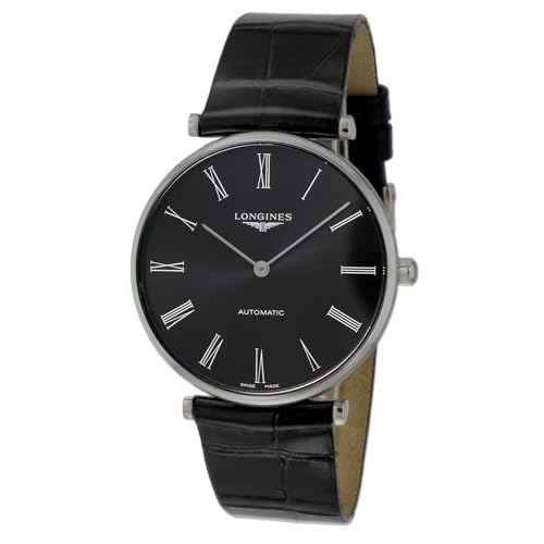 [LONGINES] ���j�Z�b�N�X �r���v �����W�� �O�����N���V�b�N L4.918.4.51.2 ������ 3�C���h�� �T�t�@�C�A�K���X �u���b�N������ �X�e�����X�X�`�[�� [���s�A���i]