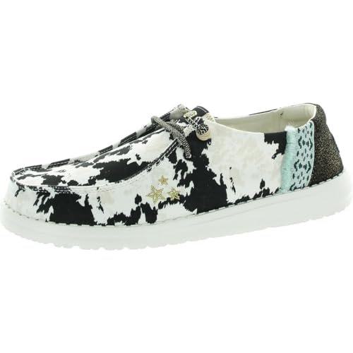 Chaussure HEYDUDE Femme Wendy Disco Cow Idéale pour Sorties et Vacances