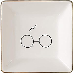 Simply Charmed Jewelry Ring Holder – Wizard Potter Trinket Tray or Dish for Girls or Guys