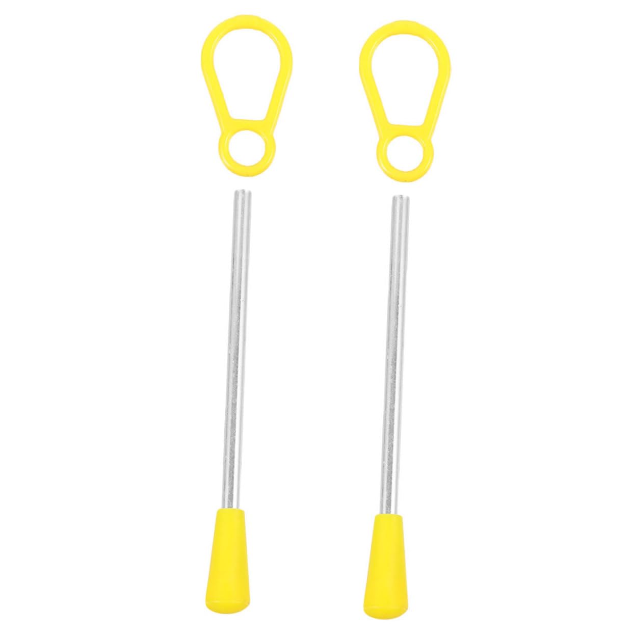 VICASKY 2pc Set Triangle Iron Mallets Music Instrument Mallets for Performance Hand Percussion Tool Triangle Iron Sticks Antislip Design