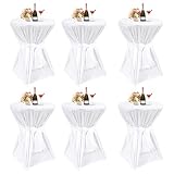 【Polyvalence et entretien facile】Ces housses de table haute sont extrêmement polyvalentes – que ce soit pour les mariages, fêtes, expositions ou une utilisation quotidienne dans les bistrots. Leur caractère lavable et sans repassage rend l’entretien très facile. Grâce au nouveau design et à la finition antidérapante, elles sont parfaites comme housses décoratives pour les activités intérieures et extérieures.