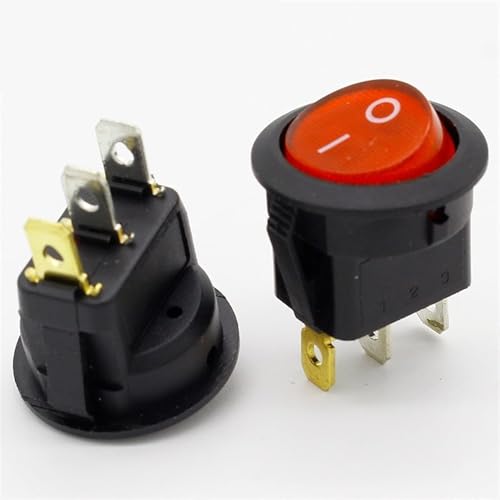 Interrupteur de lumière rouge SPST pour réparer vos lampes