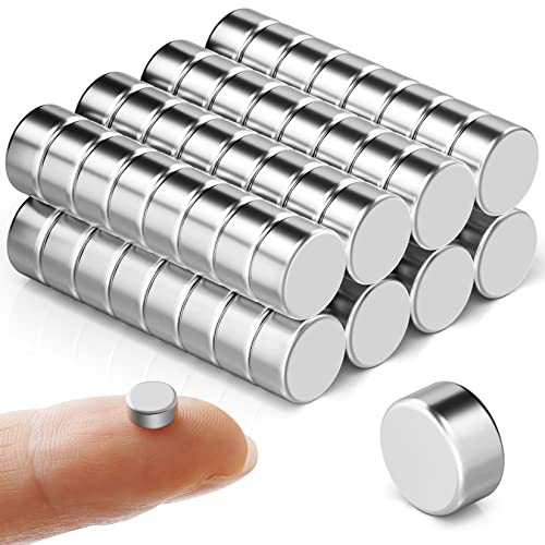 60PCS Small Magnets Mini Magnets, Multi-Use Small Neodymium Magnets Round Disc Magnets, Small Fridge Magnets Whiteboard Magnet Tiny Magnets for Crafts, DIY, Fridge, Whiteboard, Office, Home