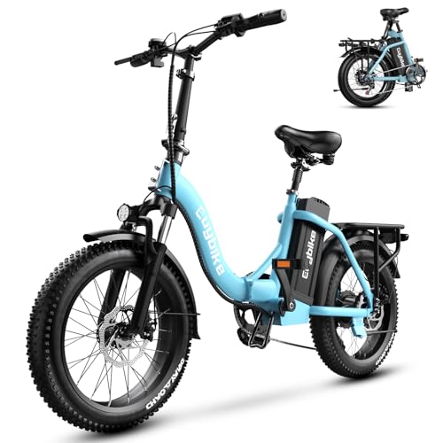 Image of 1000W Foldable Electric Bike,48V 20AH Removable Battery Ebike,80 Miles Max Range Electric Bike for Adults,20 inch Fat Tire Folding Ebike,Adult Electric Bicycle for Commute Beach Snow
