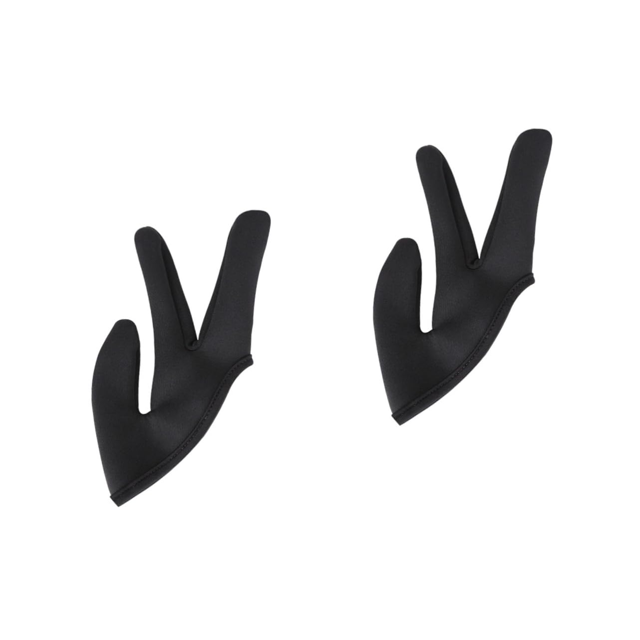 NULYLU 2 Pcs Hairdressing Finger Protector Heat Resistant Glove Liners Stylist Glove for Wand Curling