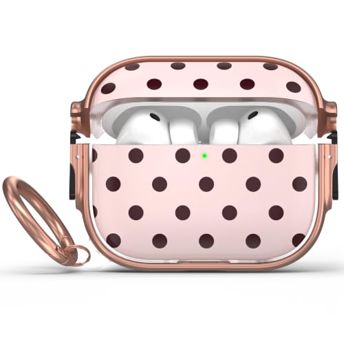 Image of for AirPods Pro 3rd Case with Lock, Magsafe Compatible,Pink Polka Dot