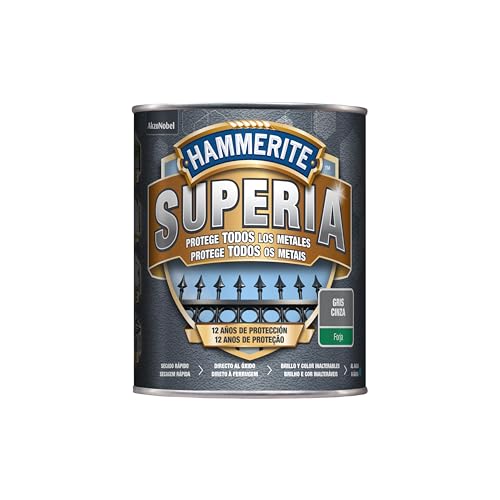 Hammerite Superia Esmalte antioxidante al agua Forja Gris 750 ml