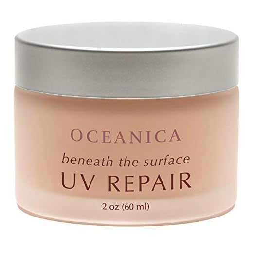 Oceanica Skincare beneath the surface UV REPAIR face cream for sun-damaged skin - 2 oz (60 ml) | Clean Beauty - Cruelty-free - Non-toxic - Vegan - Organic Sea Kelp & Red Algae - No Essential Oils