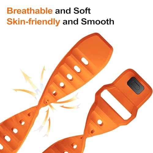 Image of ACM Watch Strap Slide 42mm 44mm 45mm 46mm 49mm Sports Silicone Belt compatible with Fire-Boltt Visionary Bsw046 Smartwatch Breatheable Band