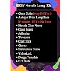 DEMMEX DIY Turkish Moroccan Mosaic Lamp Making Kit Beginner Friendly Mosaic Art & Craft Project Kit for Adults & Teens No Grout/Plaster Needed Fun, Easy, No Experience Required (Pink)