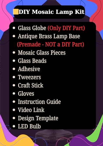 Kit lampe mosaïque turque DIY décoration intérieure salon