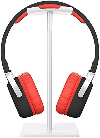 Headphone Stand, Forrader Universal Aluminum Headphone Holder Headset Showing Display Stand Hanger for All Headphones Size (White)