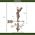 Good Directions Golfer Weathervane, Pure Copper