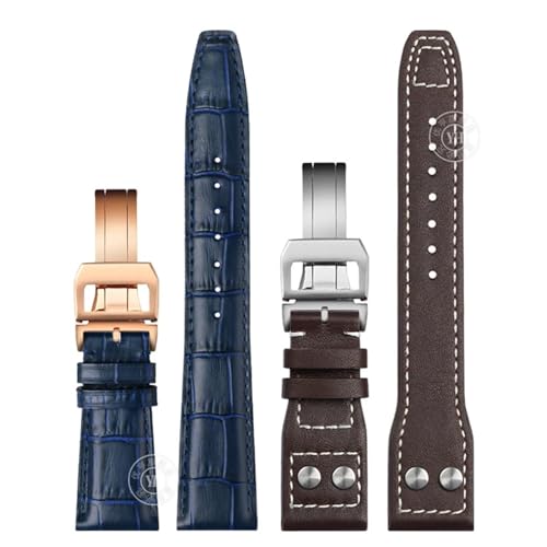 Bracelet montre cuir boucle déployante pour préserver votre IWC