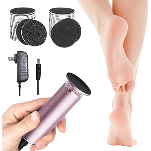 krofaue Electronic Foot File Grinder with 60pcs Sandpaper Disks Cover