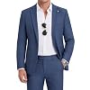 WULFUL Men’s 2 Piece Slim Fit Suit Set One Button Casual Blazer Jacket Pants Set,Classic Fit Suits for Men Wedding Business
