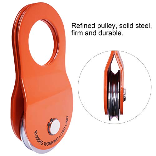 Ayleid 10T Winch Snatch Block Pulley, 22,000 Lb Capacity,Offroad Recovery Accessory For Winch,Truck,Atv&Utv #TOP2
