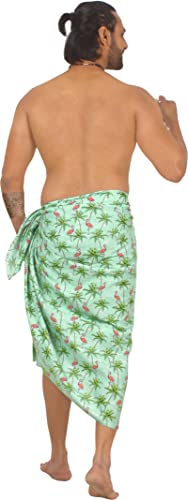 HAPPY BAY Men's Pareo Sarong Wrap Swim Bath4