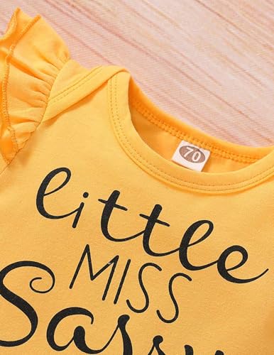 Yvowming Newborn Baby Girl Clothes Infant Ruffle Romper Pants Set Summer Outfits Cute Baby Clothes for Girls - Image 6