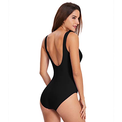 UbdehL maiô feminino listrado sexy tomara que caia roupa de banho praia, Preto, M