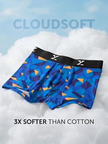 Image of XYXX Men's CloudSoft Modal Printed Trunks| Snug Fit, 4-Way Stretch & No-Marks Waistband Underwear for Man
