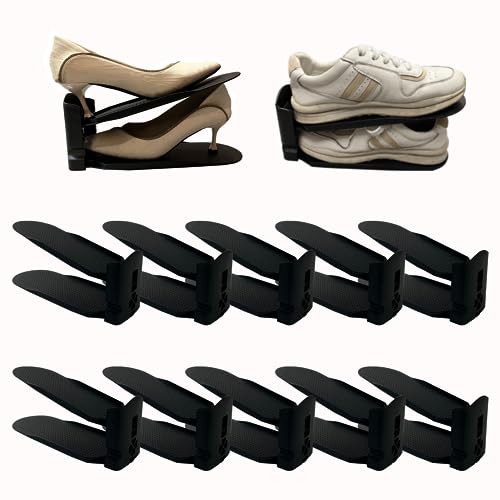 Bretoes Schuhschlitzversteller Schwarz 10er Pack